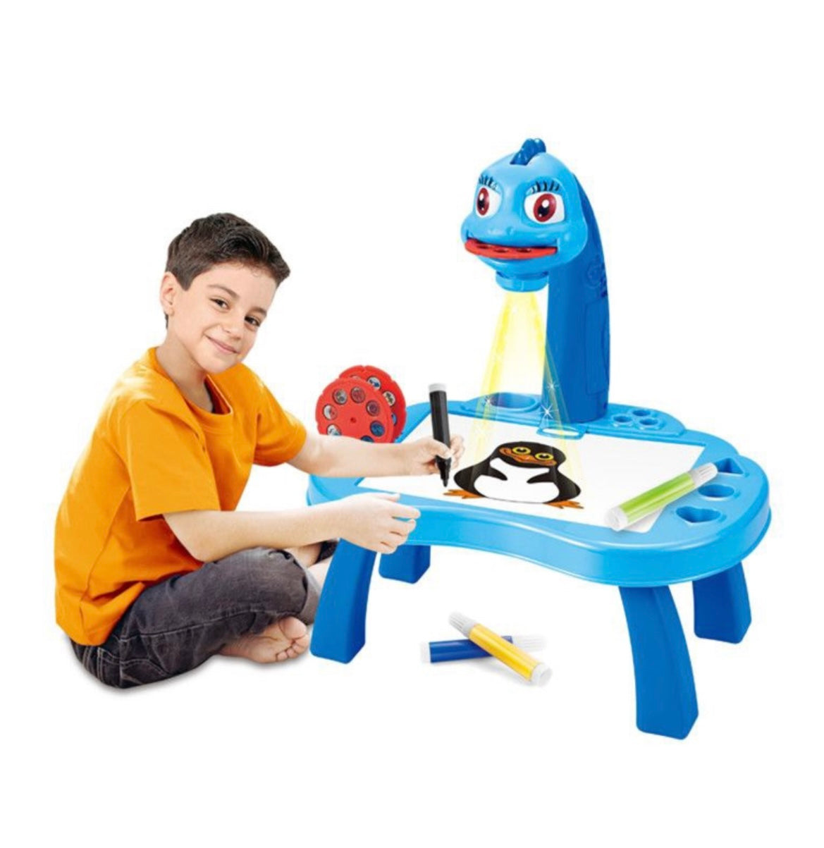 Little Nest Co. Kiddies 24 Patterns Projector Painting Desk