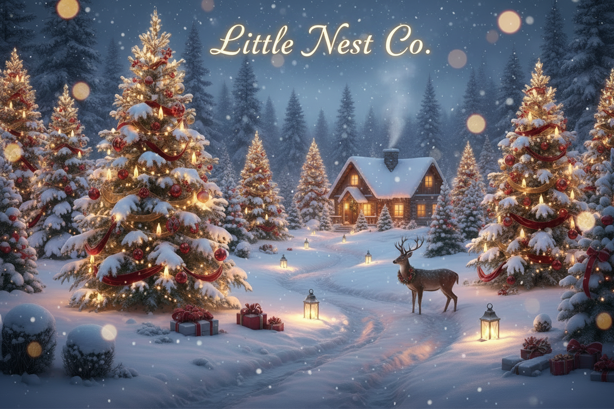 christmas image with moving snow